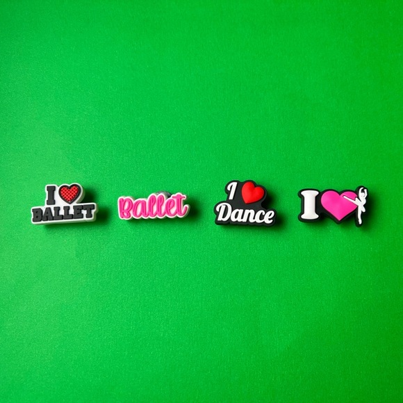 Ballet Crocs Shoe Charms Set of 12 - jibbitz Charms - Picture 5 of 7